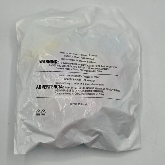 McDonalds Cactus Plant Flea Market Happy Meal Bag Toy Sealed Collectible Limited - Picture 3 of 4